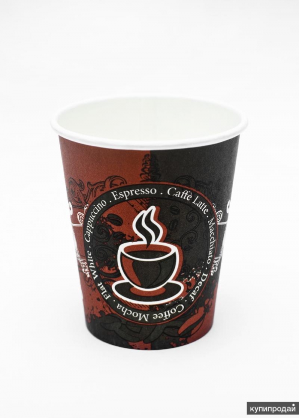 Стакан однораз.бумаж. 0,25л Coffee Latte d80  50шт/уп./1000 кор.